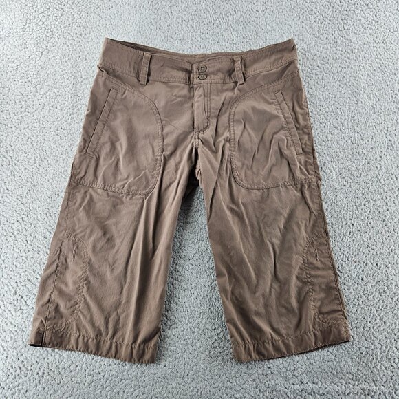 Patagonia Shorts Womens 4 Outdoor Hiking Nylon Stretch Trail Lightweight - Picture 2 of 13
